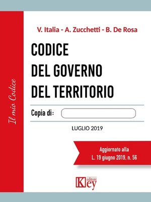 cover image of Codice del governo del territorio